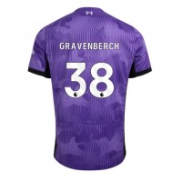 Liverpool Ryan Gravenberch #38 Tretí futbalový dres 2023-24 Krátky Rukáv